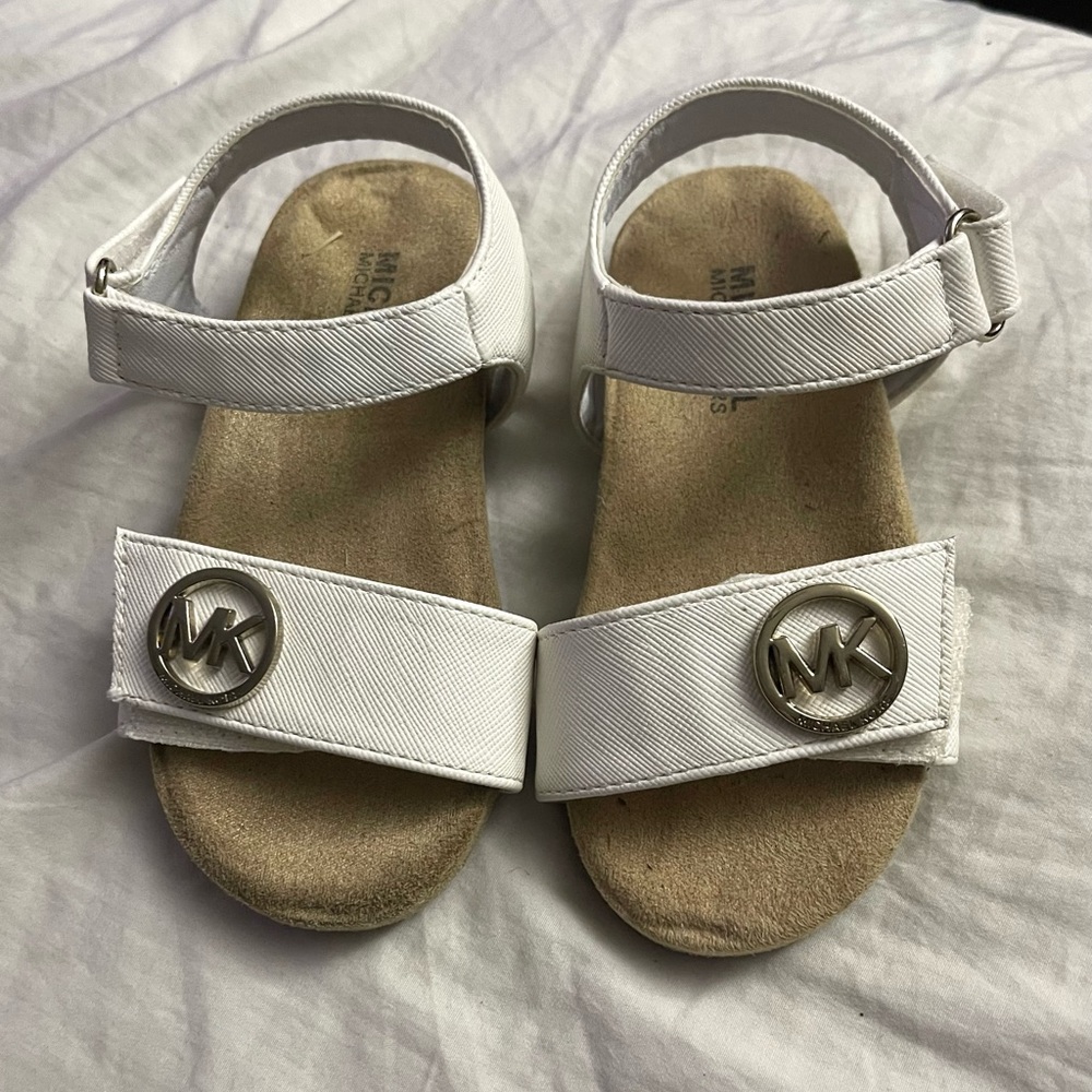 Michael Kors Girls Toddler White Sandals - Size 7